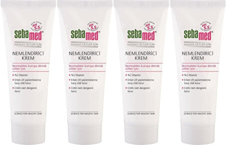 Sebamed Nemlendirici Krem Tüp 50ML (Günlük Kullanım) (4 Lü Set)