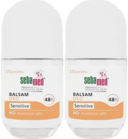Sebamed Deodorant Roll-On 50ML Balsam Hassas/Sensitive (2 Li  Set)