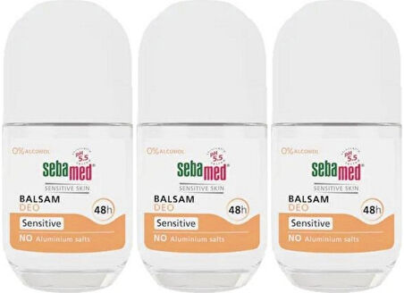 Sebamed Deodorant Roll-On 50ML Balsam Hassas/Sensitive (3 Lü  Set)