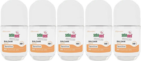 Sebamed Deodorant Roll-On 50ML Balsam Hassas/Sensitive (5 Li  Set)