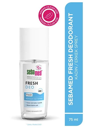 Sebamed Deodorant Sprey 75 ML Fresh (5 Li Set)