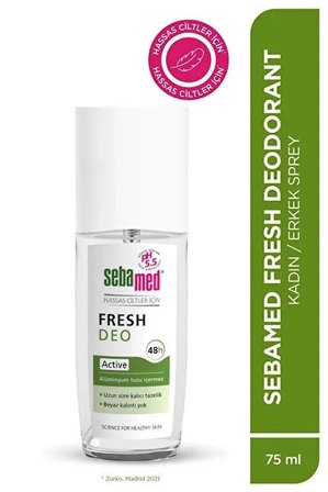 Sebamed Deodorant Sprey 75 ML Fresh Active (5 Li Set)
