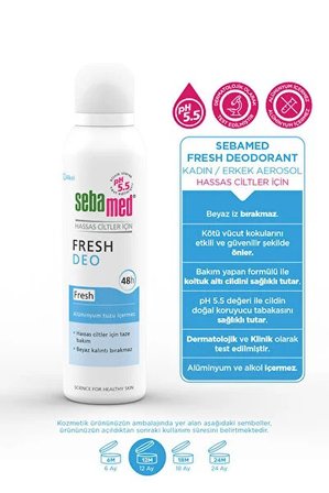 Sebamed Deodorant Aerosol 150 ML Fresh (5 Li Set)