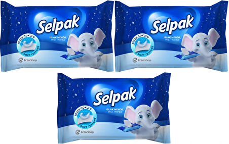 Selpak Islak Cep Mendil 10 Yaprak Klasik (3 Lü Set)