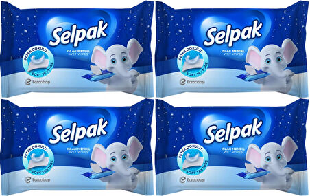 Selpak Islak Cep Mendil 10 Yaprak Klasik (4 Lü Set)