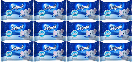 Selpak Islak Cep Mendil 10 Yaprak Klasik (12 Li Set)