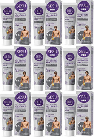 Sesu Tüy Dökücü Krem For Men 100ML (9 Lu Set)