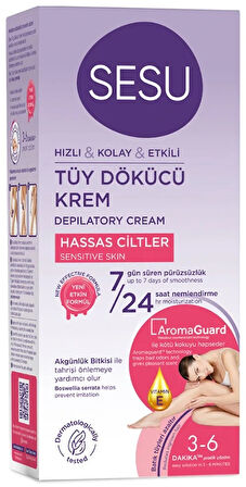 Sesu Tüy Dökücü Krem 40ML Hassas Ciltler/Sensitive (2 Li Set)