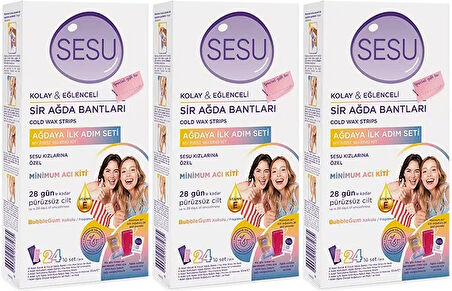 Sesu Sir Ağda Bandı 24 Lü Pk (Ağdaya İlk Adım Serisi) (3 Lü Set)