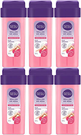 Sesu Roll-On Sir Ağda 100ML Pembe Hassas Cilt (6 Lı Set)