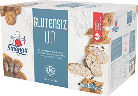 Sinangil Glutensiz Un 5KG (5000GR) + Glutensiz Karabuğdaylı 5KG (5000GR) Toplam:10KG