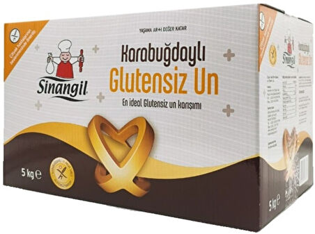 Sinangil Glutensiz Un 5KG (5000GR) + Glutensiz Karabuğdaylı 5KG (5000GR) Toplam:10KG