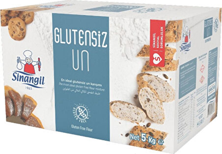 Sinangil Glutensiz Un 10KG (10000GR) + Glutensiz Karabuğdaylı 10KG (10000GR) Toplam:20KG