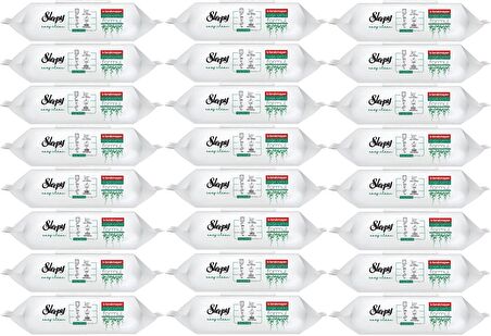 Sleepy Easy Clean Yüzey Temizlik Havlusu 100 Yaprak Plastik Kapaklı (24 Lü Set) 2400 Yaprak