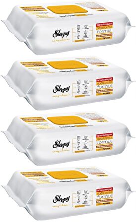 Sleepy Easy Clean Yüzey Temizlik Havlusu 100 Yaprak Arap Sabunlu Plstk Kapak (4 Lü Set) 400 Yaprak