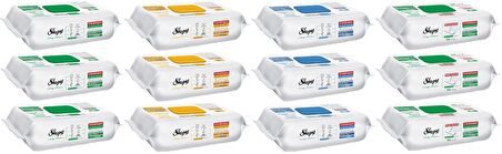 Sleepy Easy Clean Yüzey Temizlik Havlusu (Karma 12 Li Set) (Beyaz Sabun/Arap Sabun/Çamaşır Suyu/Mop)