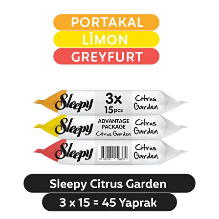 Sleepy Islak Havlu Cep Mendil  540 Yaprak (36 Lı Set)