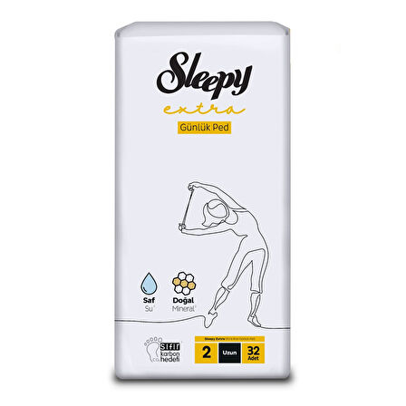 Sleepy Extra Günlük Ped Uzun 64 Adet Standart Pk (2PK*32)