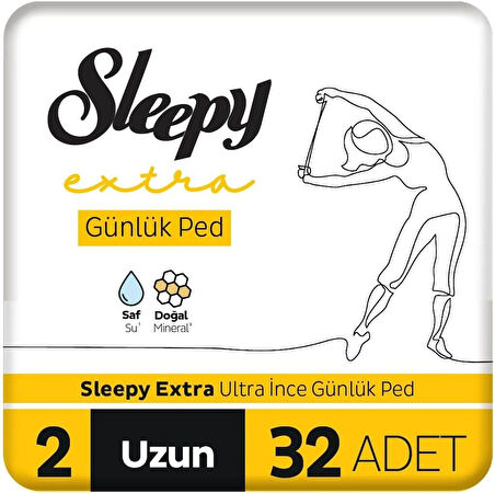 Sleepy Extra Günlük Ped Uzun 64 Adet Standart Pk (2PK*32)