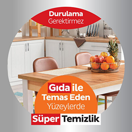 Sleepy Easy Clean Yüzey Temizlik Mutfak Havlusu -Mendili  50 Yaprak Portakal Yağlı (6Lı Set) 300Yprk