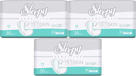 Sleepy Yetişkin Hasta Bezi Bel Bantlı XL - Extra Large - Ekstra Large 90 Adet (3PK*30)