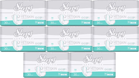 Sleepy Yetişkin Hasta Bezi Bel Bantlı XL - Extra Large - Ekstra Large 240 Adet (8PK*30)