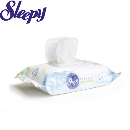 Sleepy Islak Havlu Mendil Pamuklu Yenidoğan Natural Bambu 40 Yaprak 18 Li Set (720 Yaprak)
