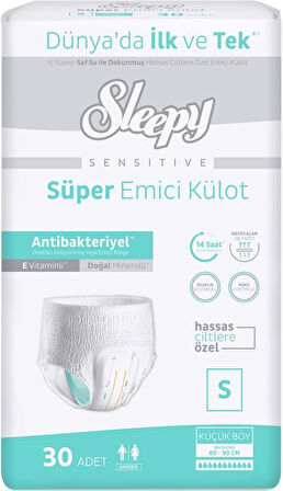 Sleepy Hasta Bezi Yetişkin Emici Külot S - Küçük - Small 60 Adet (2PK*30)