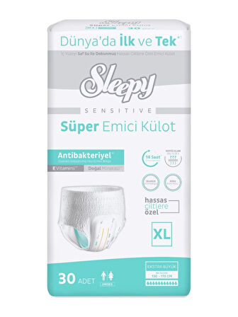 Sleepy Hasta Bezi Yetişkin Emici Külot XL - Ekstra Büyük - Extra Large 90 Adet (3PK*30)