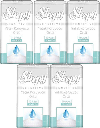 Sleepy Hasta Yatak Koruyucu 60*90CM 50 Adet (5PK*10)