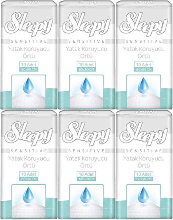 Sleepy Hasta Yatak Koruyucu 60*90CM 60 Adet (6PK*10)