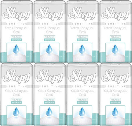 Sleepy Hasta Yatak Koruyucu 60*90CM 80 Adet (8PK*10)