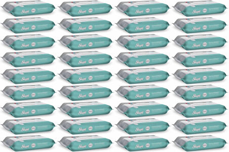 Sleepy Perine Bölgesi ve Vücut Temizleme Islak Mendil Havlu 50 Yaprak (Ebat 4XL) (36 Lı Set)