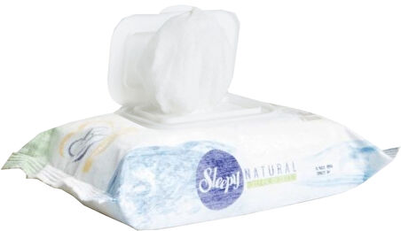 Sleepy Islak Havlu Mendil Pamuklu Yenidoğan Natural Bambu 40 Yaprak 9 Lu Set (360 Yaprak)
