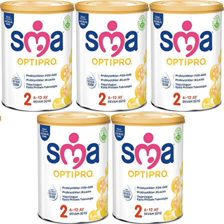 Sma Optipro 800GR No:2 Devam Sütü (6-12 Ay) (5 Li Set)