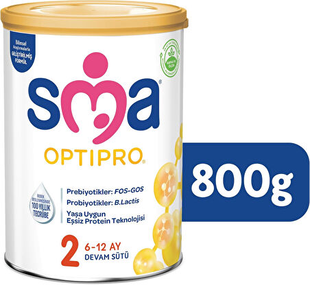 Sma Optipro 800GR No:2 Devam Sütü (6-12 Ay) (5 Li Set)