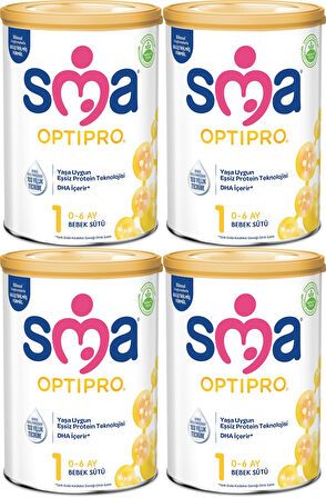 Sma Optipro 400GR No:1 Bebek Sütü (0-6 Ay) (4 Lü Set)