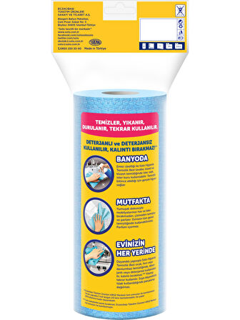 Solo Hijyenik Temizlik Bezi (İç adet 20 Li) (Kokusuz ve Hızla Kuruyan) (3 Lü Set)