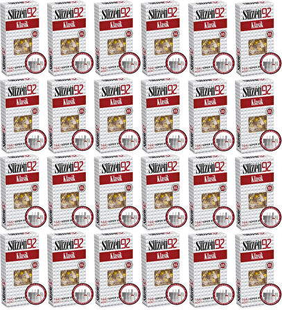 Süzen92 Klasik Sigara Ağızlık Filtresi 3456 Adet Fırsat Pk Kutu (24PK*144)