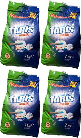 Tariş Matik Toz Çamaşır Deterjanı 28KG Renkli ve Beyazlar için (4PK*7KG) (212 Yıkama)