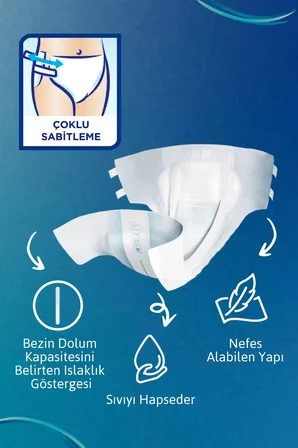 Tena Proskin Slip Maxi Bel Bantlı Yetişkin Bezi XL - Ekstra Large - Extra Large 48 Adet
