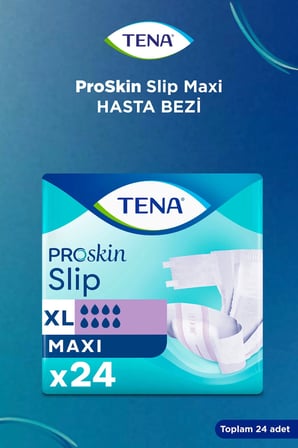 Tena Proskin Slip Maxi Bel Bantlı Yetişkin Bezi XL - Ekstra Large - Extra Large 120 Adet