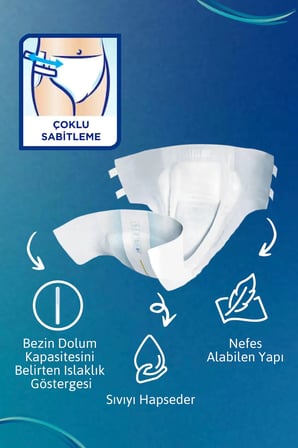 Tena Proskin Slip Maxi Bel Bantlı Yetişkin Bezi XL - Ekstra Large - Extra Large 120 Adet