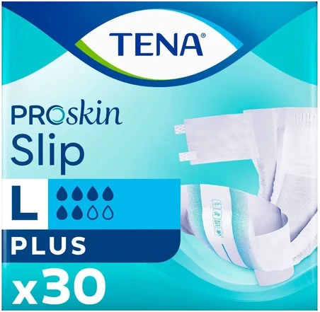 Tena Proskin Slip Plus Bel Bantlı Yetişkin Bezi L - Büyük - Large  180 Adet