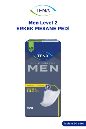 Tena Men Emici Koruma Level 2 Erkek Mesane Pedi 180 Adet