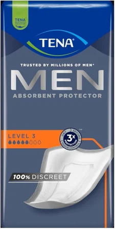 Tena Men Emici Koruma Level 3 Erkek Mesane Pedi 32 Adet