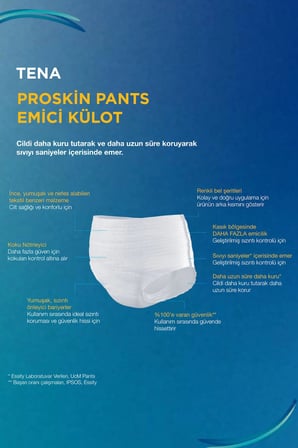 Tena Proskin Pants Maxi Emici Külot Yetişkin Bezi XL - Ekstra Large - Extra Large 80 Adet