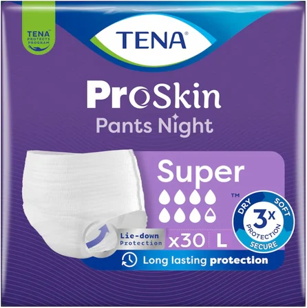 Tena Proskin Pants Süper Night Gece Emici Külot Yetişkin Bezi L - Büyük - Large 120 Adet