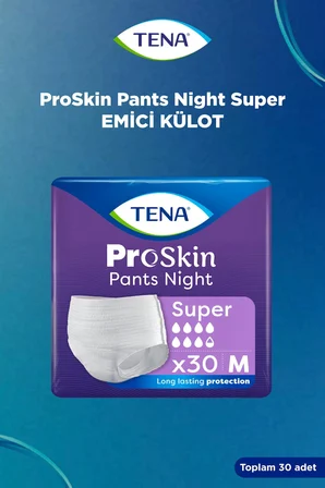 Tena Proskin Pants Süper Night Gece Emici Külot Yetişkin Bezi M - Orta - Medium 60 Adet
