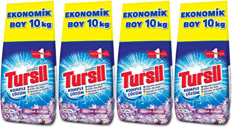 Tursil Matik Toz Çamaşır Deterjanı 40KG Leylak Bahçesi (4PK*10) (264 Yıkama)